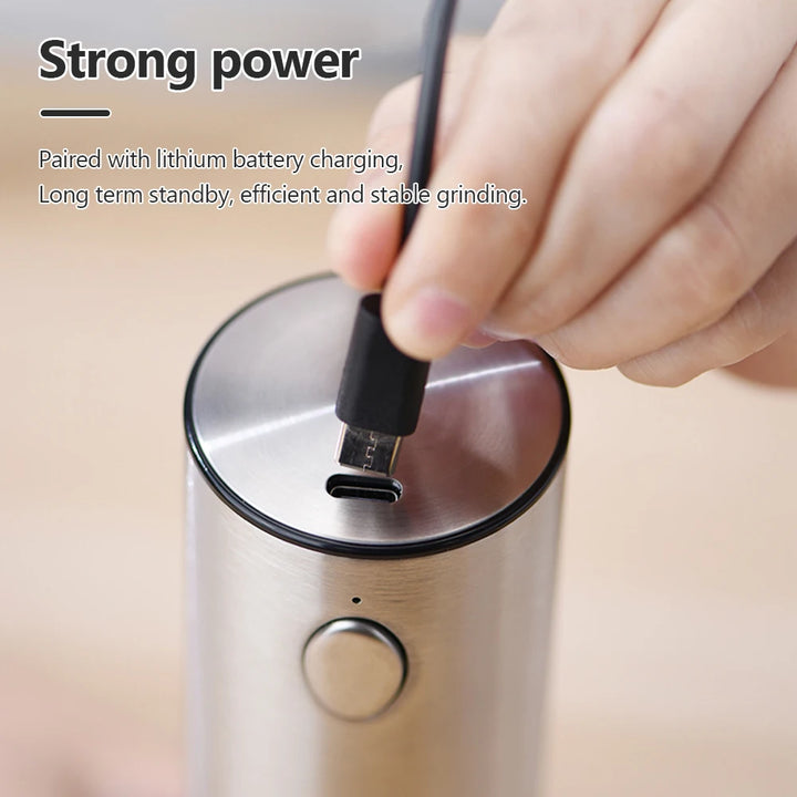 Electric Pepper and Salt Grinder, stainless steel