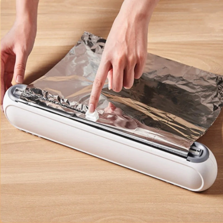 Aluminum foil dispenser and firm